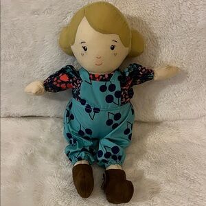 Manhattan  Toy Playdate Friends Ollie Doll. Adorable Plush Doll with Blue Outfit